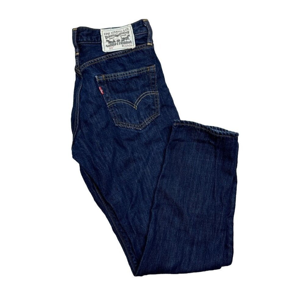 Levi’s X Outerknown 511 Men 30X32 Blue Denim Jeans Slim Fit‎